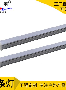 景控QJ-PCZ01户外景灯观侨亮化防水24V洗墙线型乳白PC48珠12W外30