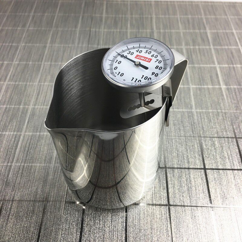 拿铁 吉米斯 可挂式牛奶/咖啡温度计 打奶泡温度器指针拉花针
