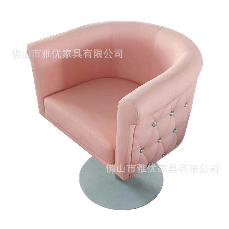 美发椅理发店专用带钻拉扣理发椅子旋转升降烫染椅子沙龙家具