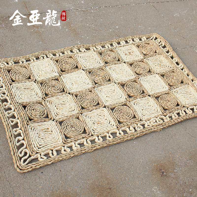 源头厂家草编门前地垫手工制作卧室脚垫创意长方形飘窗台垫,3C数码配件,其它配件,淘宝优惠券,粉丝福利购,淘宝优惠卷