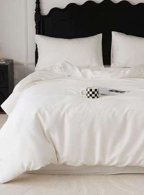 简约60支天丝被套单件150x200x180夏季200x230cm220x240冰丝被罩