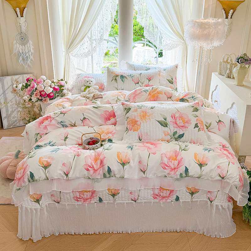 A类母婴级纯棉四件套公主风磨毛款四件套学生宿舍款,3C数码配件,其它配件,淘宝优惠券,粉丝福利购,淘宝优惠卷