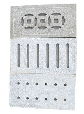 大理石铜钱水漏石材水篦子室外花岗岩排水沟地沟下水道盖板井盖