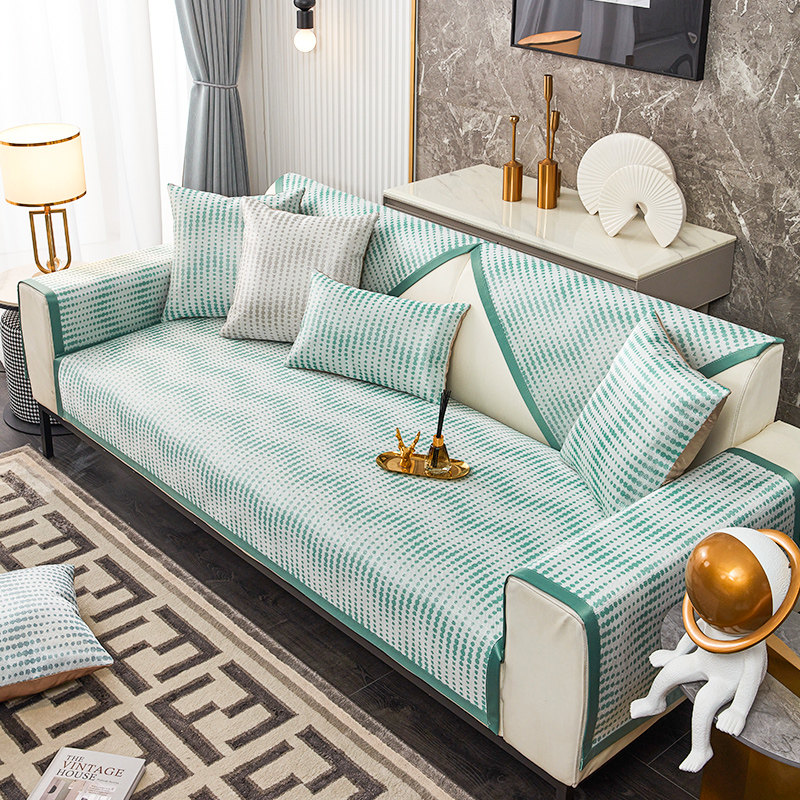 冰丝沙发垫夏季凉席坐垫子2023夏天新款防滑皮沙发罩盖布巾定制,居家布艺,沙发垫,淘宝优惠券,粉丝福利购,淘宝优惠卷