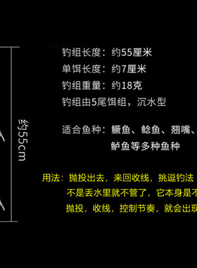 路亚假饵装通杀全桂鱼鳜鱼鲈鱼黑鱼路亚饵串钩翘嘴仿生饵钓组