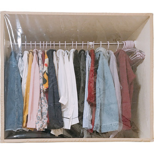 衣帽间防尘帘开放式衣柜橱柜帘子环保书柜磁性免打孔