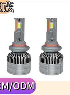 跨境A889汽车led大灯 双铜管大功率h4远近一体车灯 超亮汽车大灯