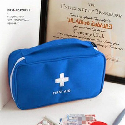 Health Medicine First Aid Kit Oxford Cloth Portable Travel S
