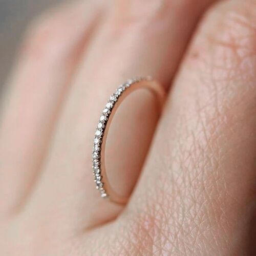 Tiny cate Micro Pave Zircon Rings For Women rendy Chic Cryst