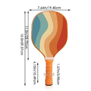 Portable Wood Pickleball Paddles Ergonomic Colorful Pickle