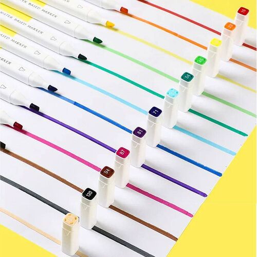 12/18/24/36/48 Highlighter Color Pen Double-Headed Color Mar