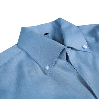 Large V-Neck Shirt Mens Long-Sleeved Business Dress Fashion