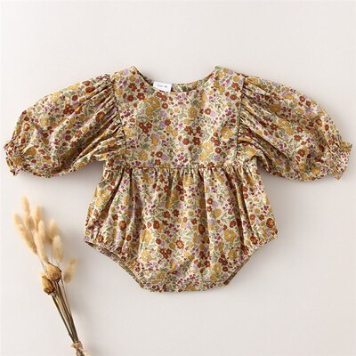 Baby Girl Rompers Long Sleeve Romper Jumpsuits Summer One-pi