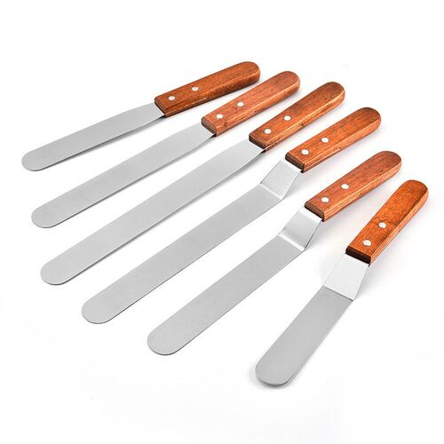 Cake Cream Spreader 6 Inches 8 Inches 10 Inches Wooden Handl