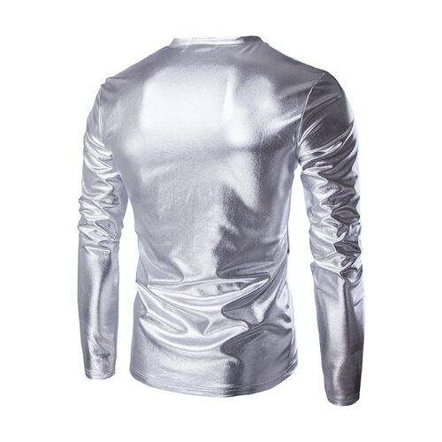 2025 Gilded Bright Face Costume Mens Slim Fit Long Sleeve T
