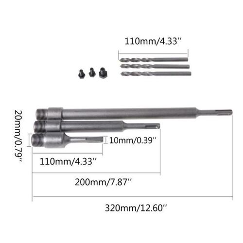 110/200/320mm Round Rod SDS Plus Shank Cutter Concrete Cemen