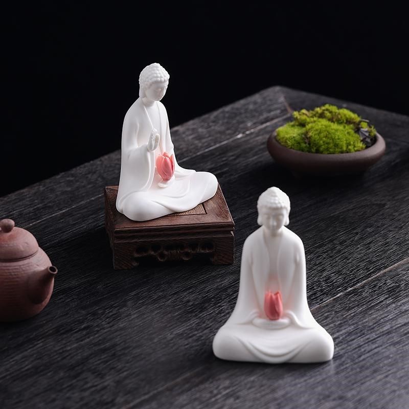 陶瓷如来装饰家居桌面摆件家用客厅玄关办公室电视柜茶室茶桌摆设,家居饰品,装饰摆件,淘宝优惠券,粉丝福利购,淘宝优惠卷