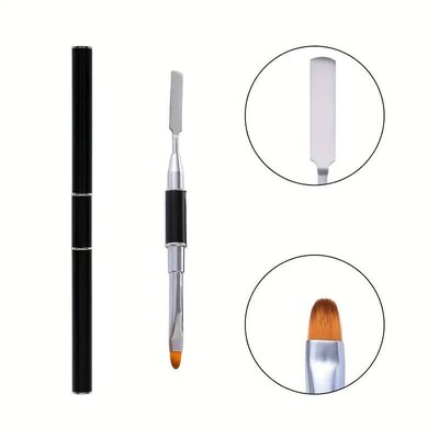 New Gel Brush & Picker 2 in 1 Design Nail Brush and Spatula