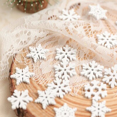 50Pcs Mini Snowflake Sky Decoration Christmas Decor Home Roo