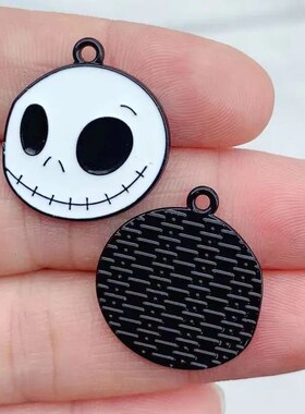 10pcs Enamel Cartoon Haunted  Halloween Ghost Charms DIY Jew