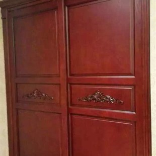 郑州露水河实木衣柜移门衣柜 推拉门卧室家具 全屋定制整体大衣橱