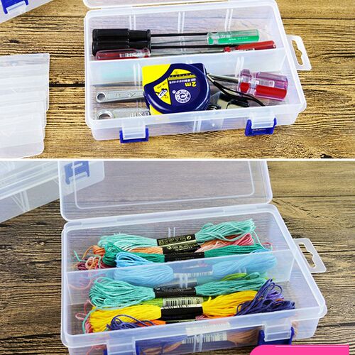 Multi Grids Plastic Detachable Storage Boxes Bins for Tools&