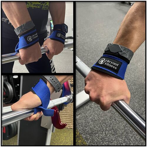 1 Pair Gym Lifting Straps Fitness Gloves Anti-slip Hand Wrap