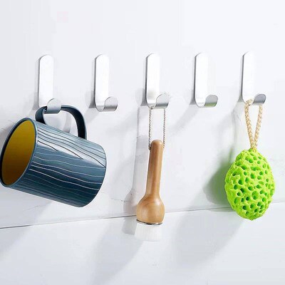20/1pcs Self-Adhesive Wall Hooks Door Keys Clothes Hanger Ro