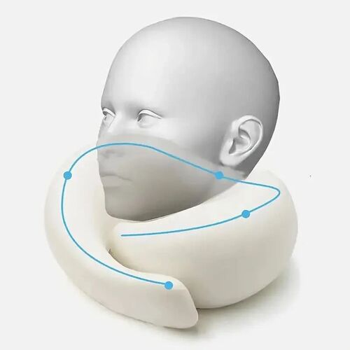 Travel Neck Pillow Memory Foam U-shaped Pillow Snail Style T