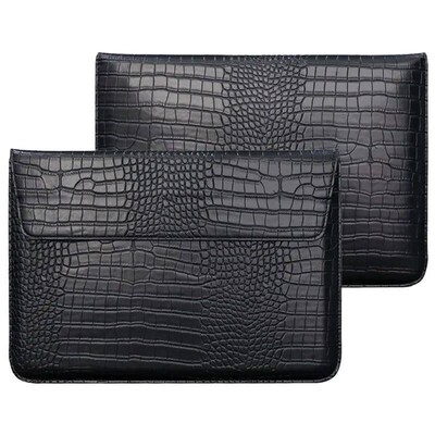 Crocodile Leather Flip Case Bag Laptop Sleeve for Macbook Ai