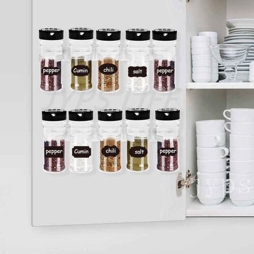2/4 Pcs Kitchen Storage Rack Wall Mount Spice Rack Seasoning