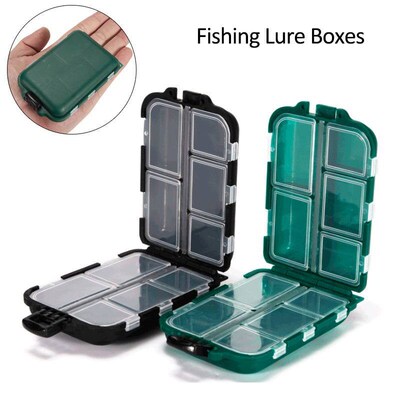 10 Compartments Fishing Lure Boxes Bait Storage Case Fishing