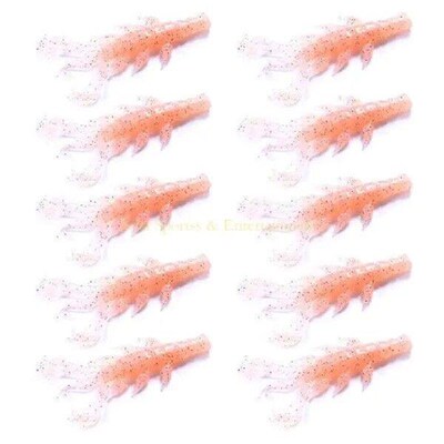 31BE 10Pcs Shrimp Lures Set 8.70cmCrawfishes Baits Shrimp