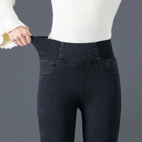 High-waisted Jeans Womens Trousers 2025 Plus Size Fat Mm Sl