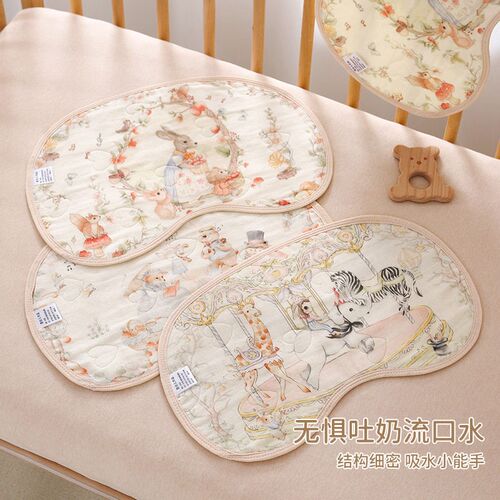 Baby Cloud Pillow A Type Gauze Fixed Pillow Baby Flat Pillow