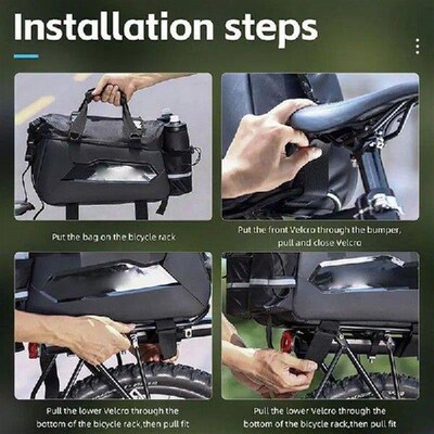 Bicycle Rear Rack Bag Large Capacity Bike Bag Pannier Rear