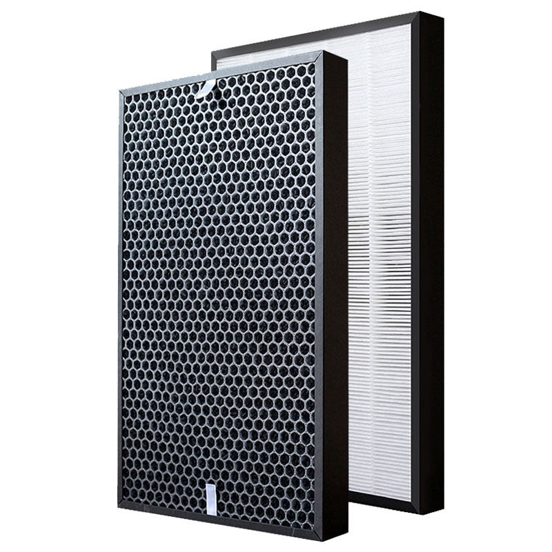 定制空气净化器滤芯通用型活性炭滤网中效HEP过滤新风系统滤网
