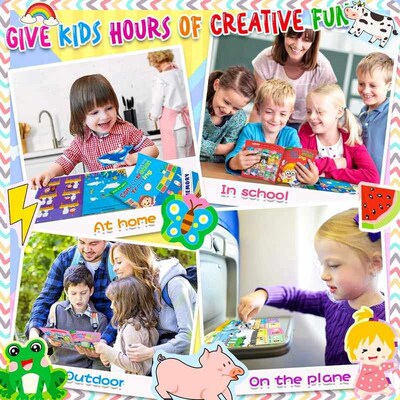 Childrens Reusable Stickers Books Cartoon Stationery Sticke