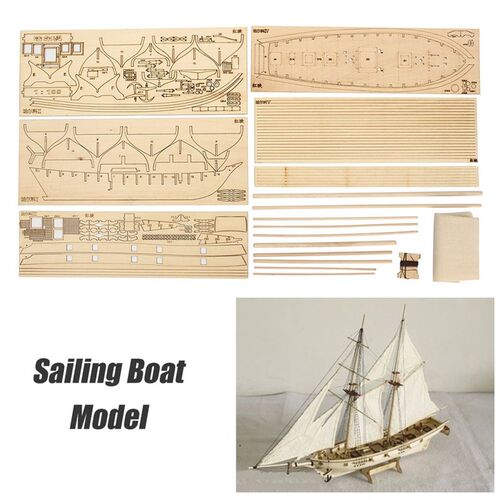 Scale Assembling Building Kits Ship Model Wooden Sailboat To