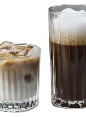 Iced coffee mug, iced mocha latte glass