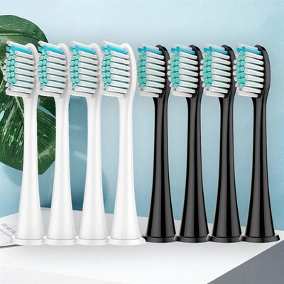 Electric toothbrush head, replaceable sonic electric toothbr