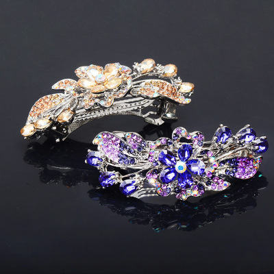 New Korean version of the crystal flower spring hairpin shin