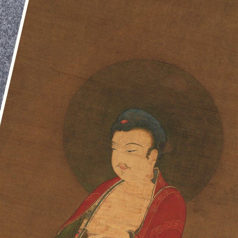 阿弥陀佛接引图宋代仿古名家挂国画芯真迹微喷绘复制装裱定制立轴,家居饰品,国画,淘宝优惠券,粉丝福利购,淘宝优惠卷