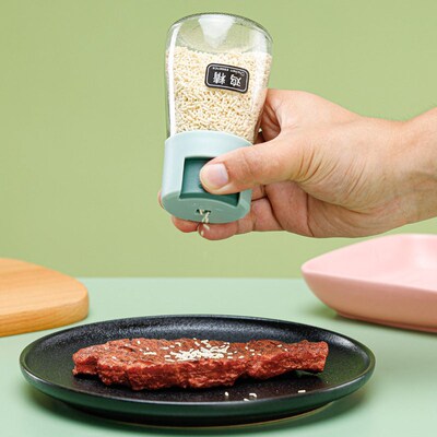 Quantitative Control Salt Bottle Press Type Seasoning Jar Se
