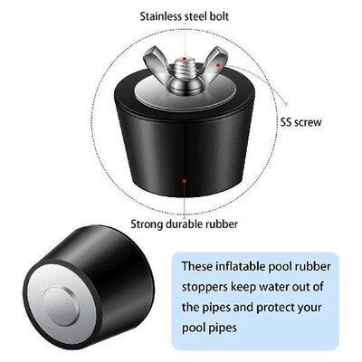 Rubber Winter Antifreeze Pool Plugs Replacement Inflatable