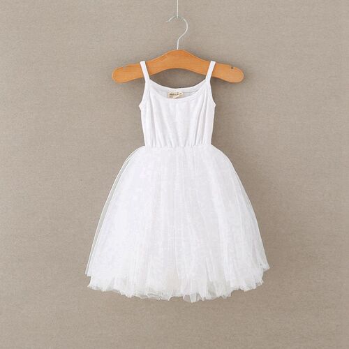 Girls Summer Sleeveless Dress 3 4 7 8 Years Kids Casual Tutu