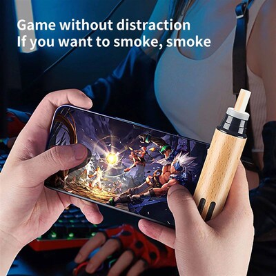 1 portable mini car mounted wooden ashtray - no dust falling