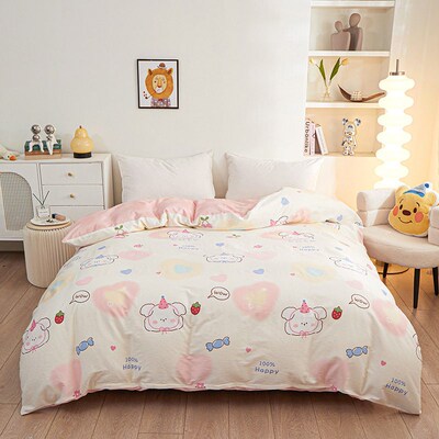 Simple Small Fresh 200x 230 Bed Tton Quilt Ver Sheet Girl He