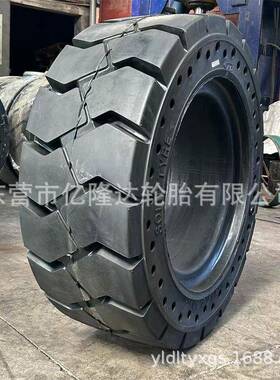 聚氨支酯填充矿井搬运架车6轮709x胎3*12.5-20实心3612.5-20轮胎