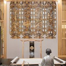 东阳木雕隔断镂空雕花雕刻工艺品挂屏梅兰竹菊实木中式 客厅墙饰